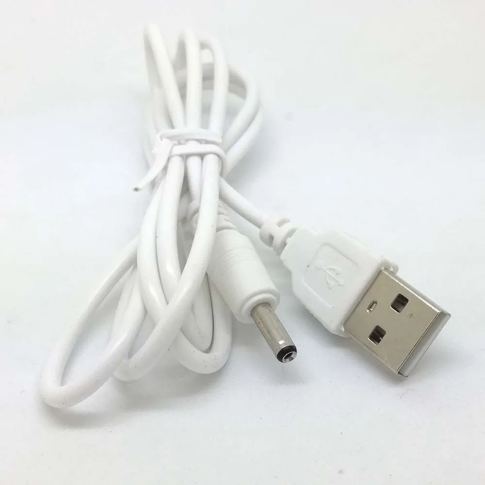 10 шт. Белый USB 3 5 а штекер к мм Цилиндрический разъем В DC зарядный кабель питания |