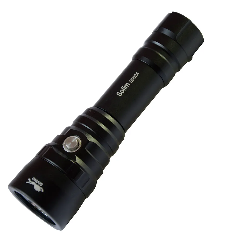 flashlight only Sofirn SD02A профессиональный фонарик для дайвинга 18650 мощный свет для дайвинга Cree XPL 3000K Светодиодная лампа подводный прожектор - Испускаемый цвет: flashlight only