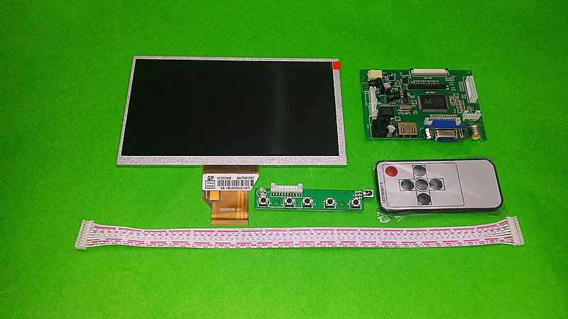 INNOLUX 7 0 &quotдюймовый Raspberry Pi ЖК экран TFT монитор AT070TN92 с набором HDMI VGA вход драйвер
