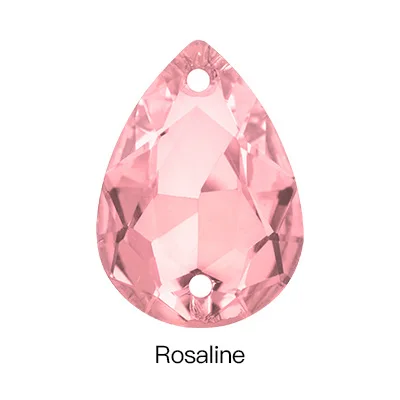 Light Rose Точечные стразы, хрустальные украшения, высокое качество, пришитые камни, двойной страз с отверстием, кристалл, сделай сам, стеклянные стразы для Se - Цвет: Light Rose