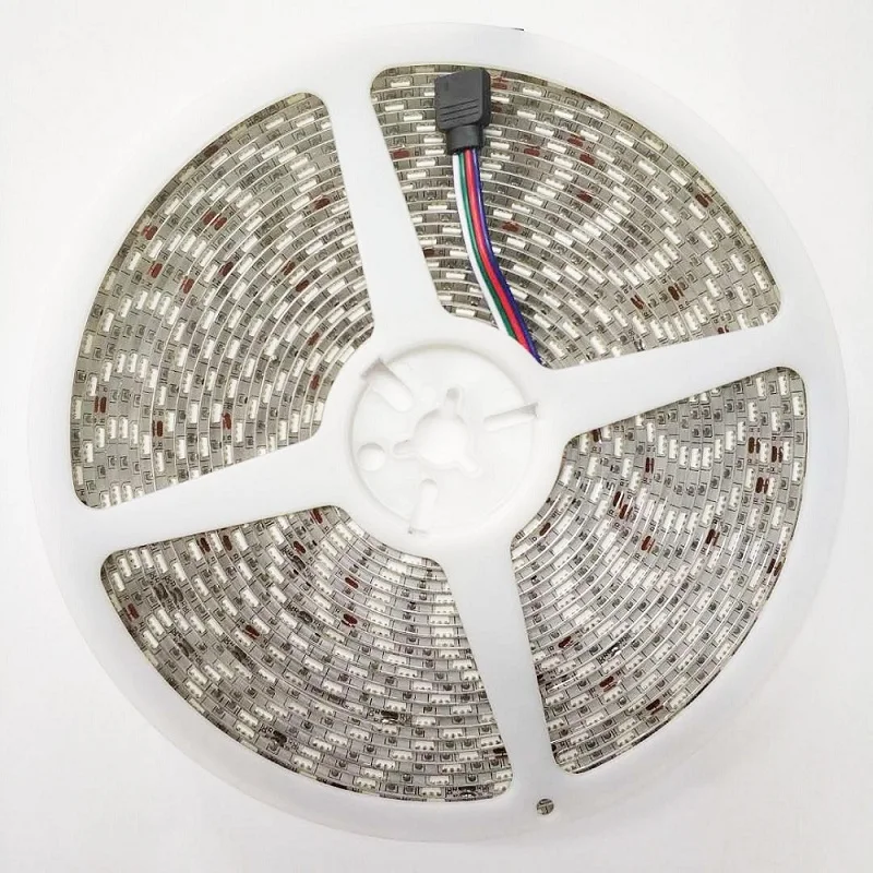 10 м/лот RGB Светодиодная лента 5050 SMD 600LED Гибкая не Водонепроницаемая мм ширина 60