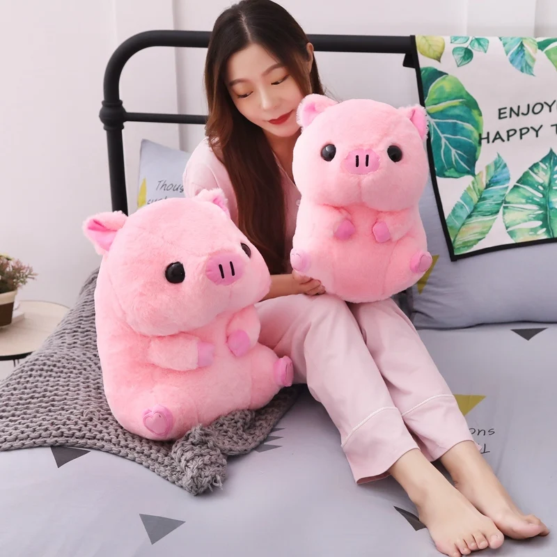 

40/50 Cm Soft Pink Pig Plush Toy Stuffed Cute Animal Pig Lovely Dolls For Kids Appease Toy Baby's Room Decoration