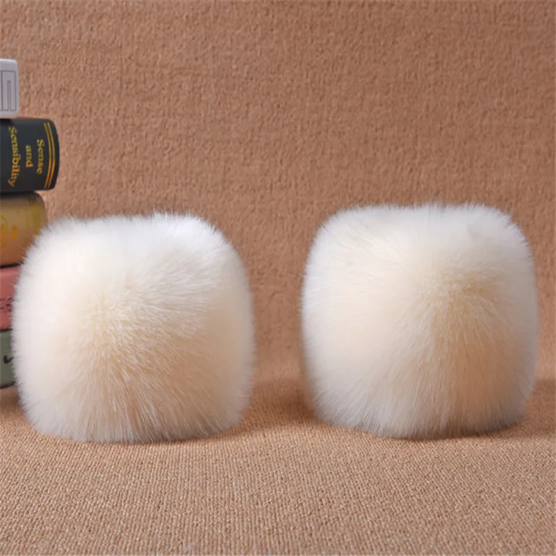 Зимние очень большие пушистые женские повязки на руку милые манжеты из