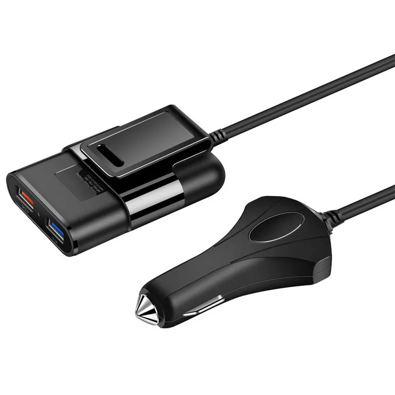 1 X Автомобильное зарядное устройство для планшетов с кабелем 8 м новинка 4 порта USB