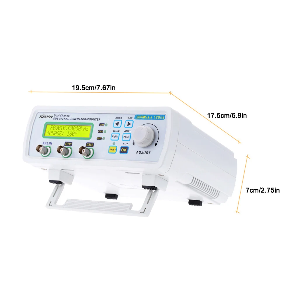 KKMOON Signal Generator Digital DDS Function Source Arbitrary Waveform Frequency Meter 200MSa/s 25MHz | Инструменты