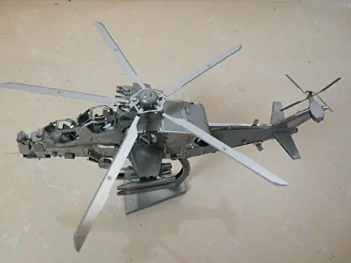 Оригинальный Piececool Забавный 3D металлический пазл из WUZHI 10 вертолета DIY Лобзики