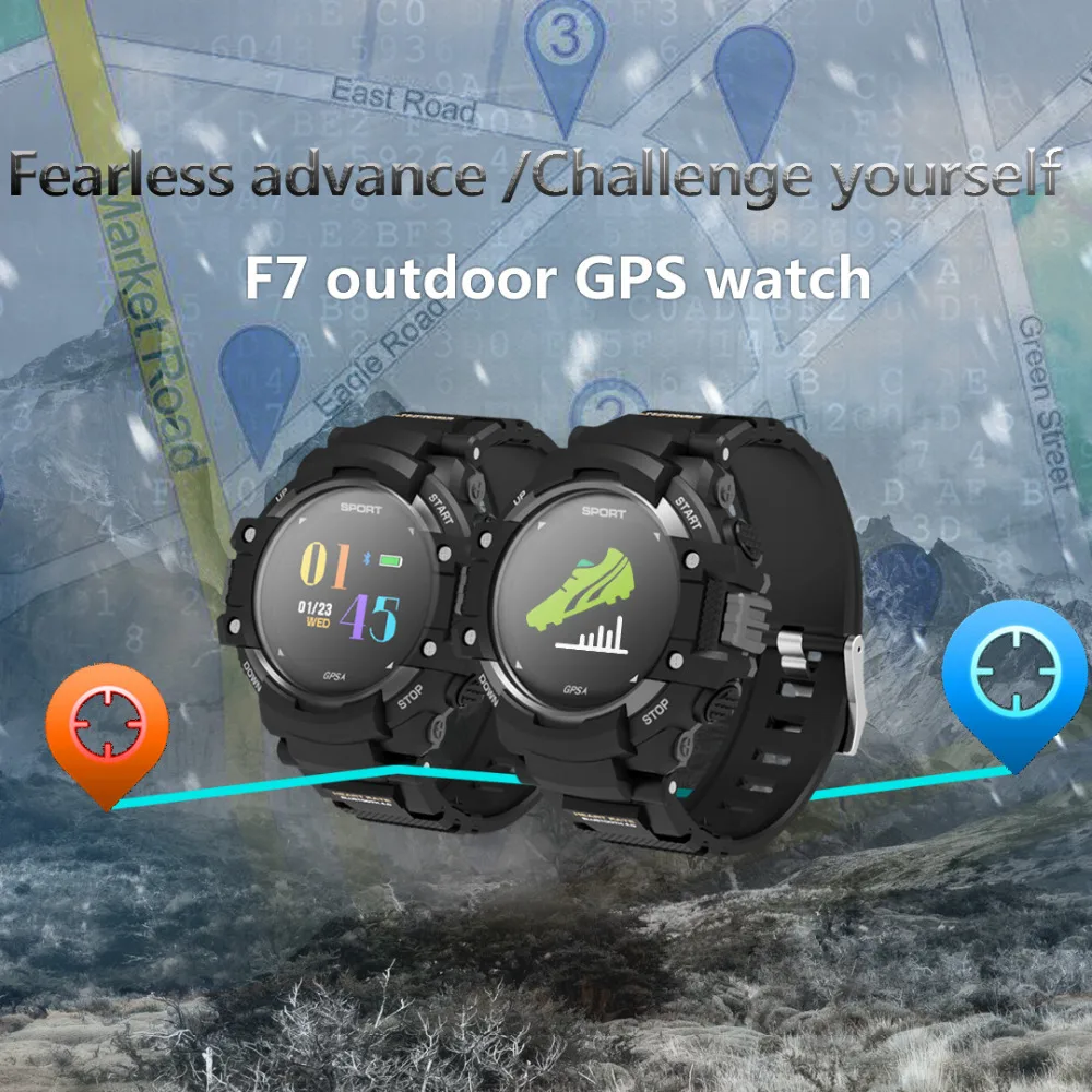 Новинка DTNO.1 F7 GPS умные часы носимые устройства трекер активности Bluetooth 4 2
