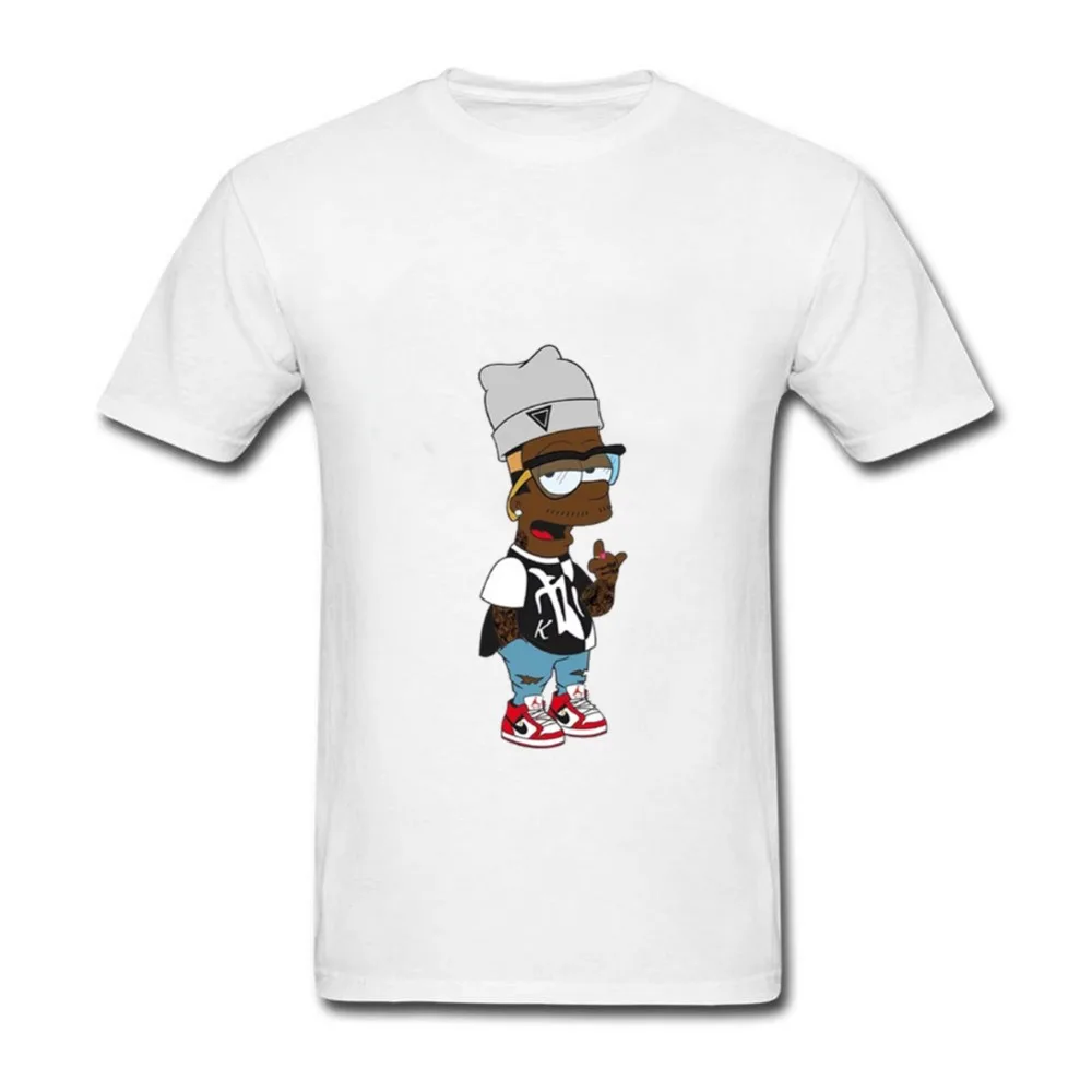 Hot Selling Homme Customised T Shirts The Simpson Short Sleeve Tee Shirt Men O Neck Custom Couple | Мужская одежда