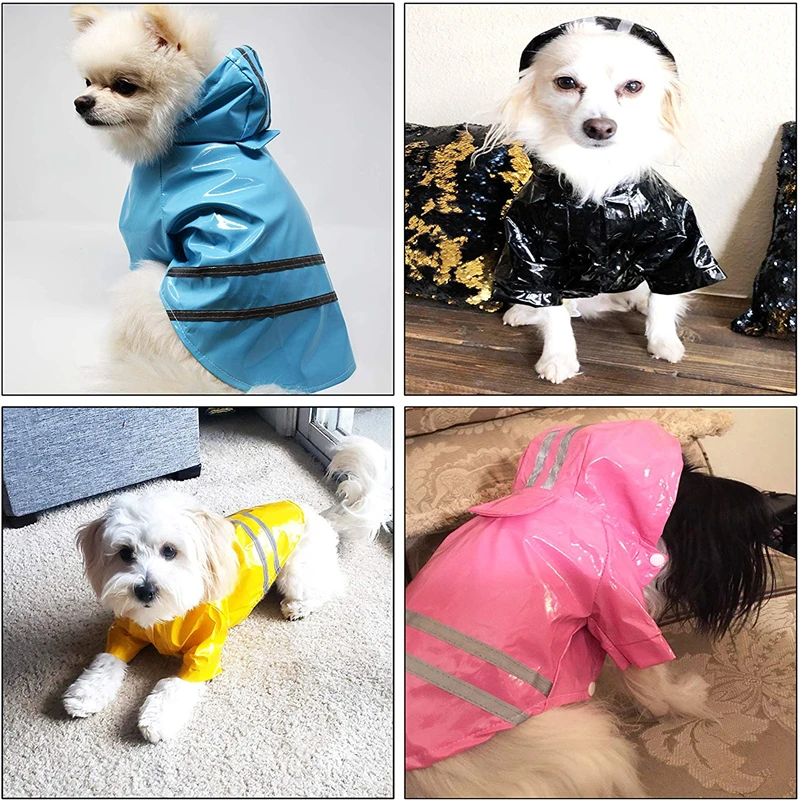 Водонепроницаемая Светоотражающая жилетка для собаки одежда дождевик маленьких