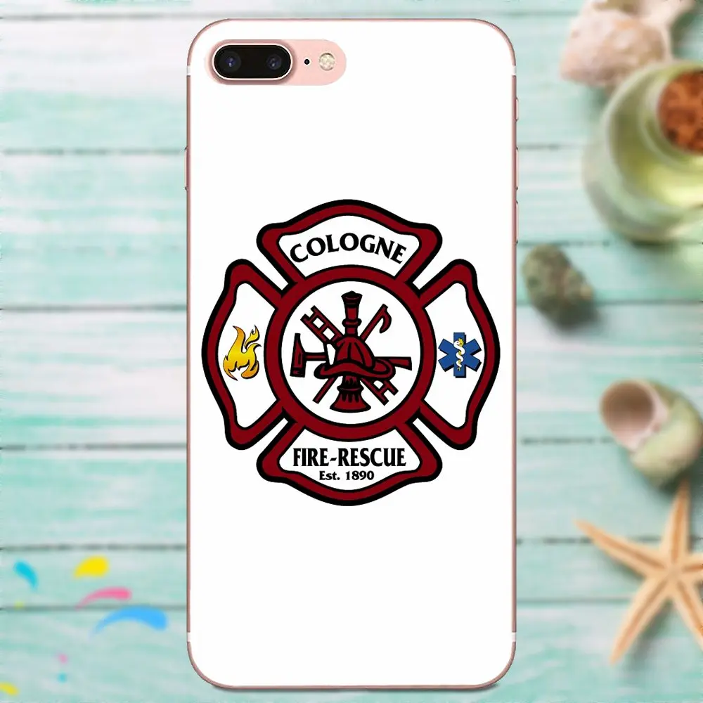 Пожарный отдел Fd Fire Logo TPU Live Love Phone для Apple iPhone 4 4S 5 5C 5S SE 6 6S 7 8 Plus X XS Max