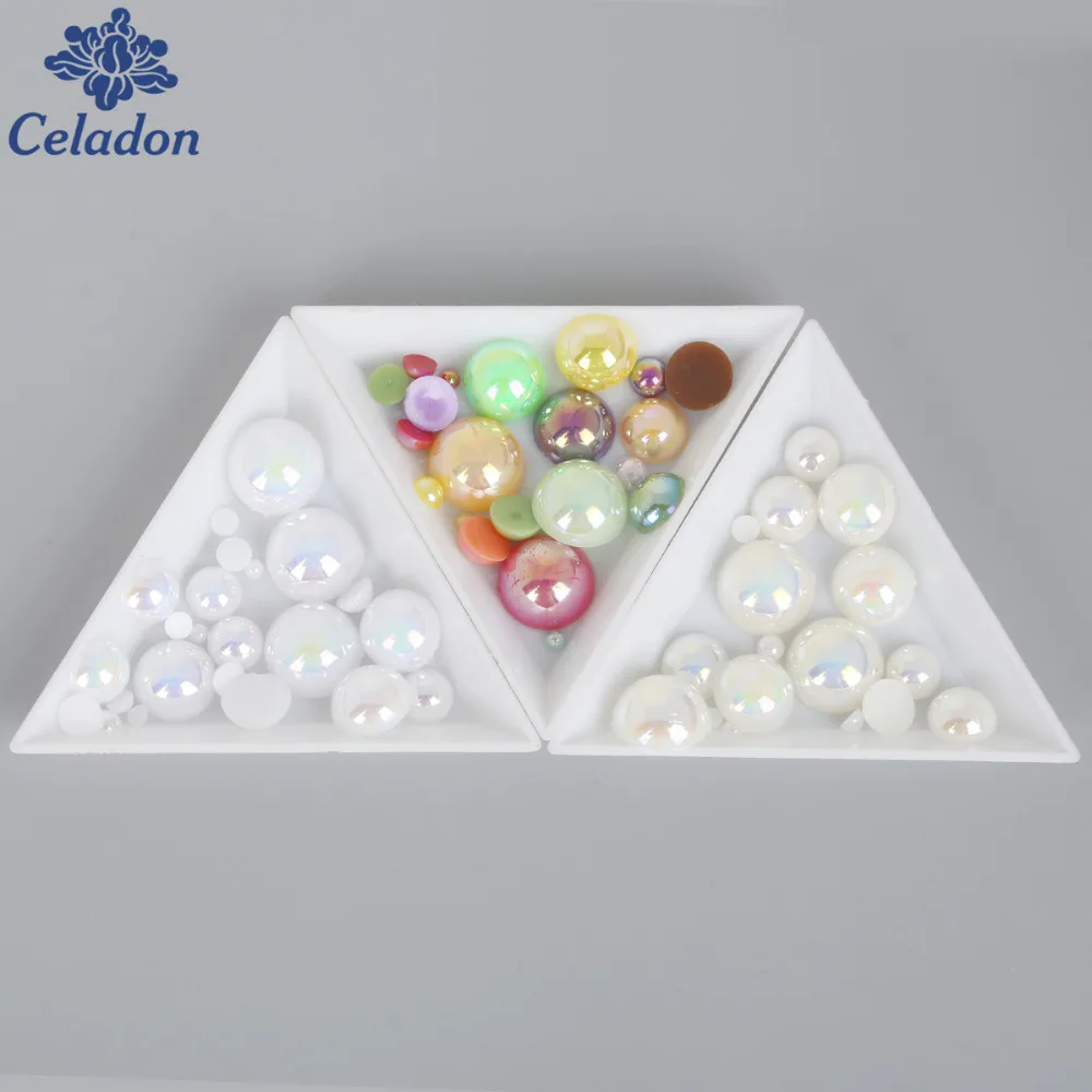 Полукруглые бусины из АБС пластика с имитацией жемчуга|pearl half|pearls half roundbeads beads |