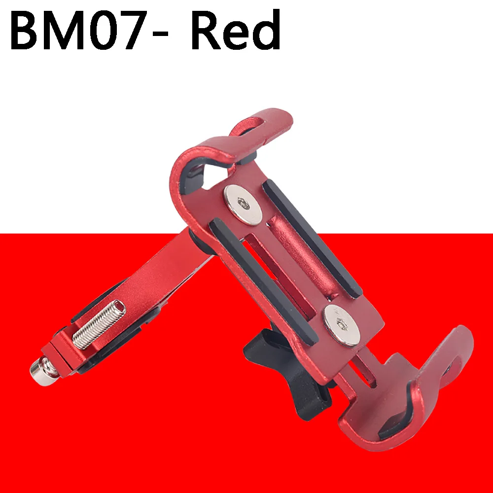 BM07 Red Металлический анти-скользящий MTB Горный Дорожный велосипед велосипедный мотоцикл крепление на руль расширитель gps держатель умный держатель для мобильного телефона - Цвет: BM07 Red