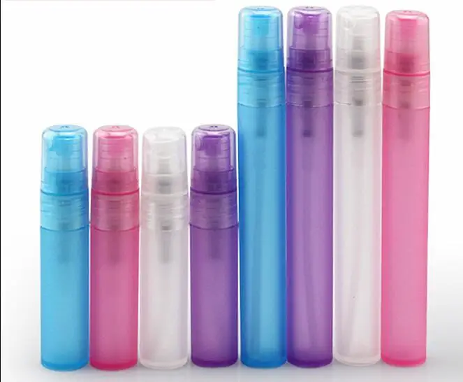 

Wholesale 50pcs/lot 3ml 5ml 8ml 10ml Empty Translucence Plastic Spray Bottle Makeup Perfume Atomizer Refillable Bottles