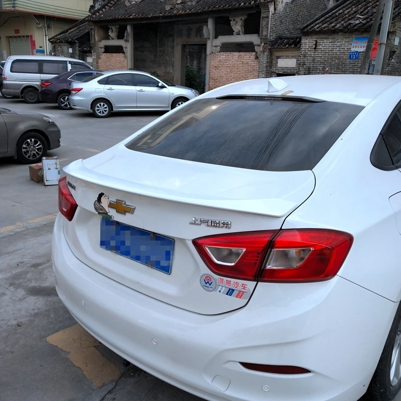 Для 2017 спойлер Cruze ABS материал заднее крыло автомобиля праймер цвет задний для