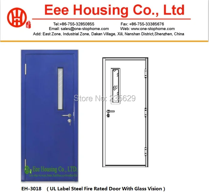 

UL fire doors,Steel Fire Rated Door with Glass Vision, Fire-Resistance door for sale,Commercial fire doors