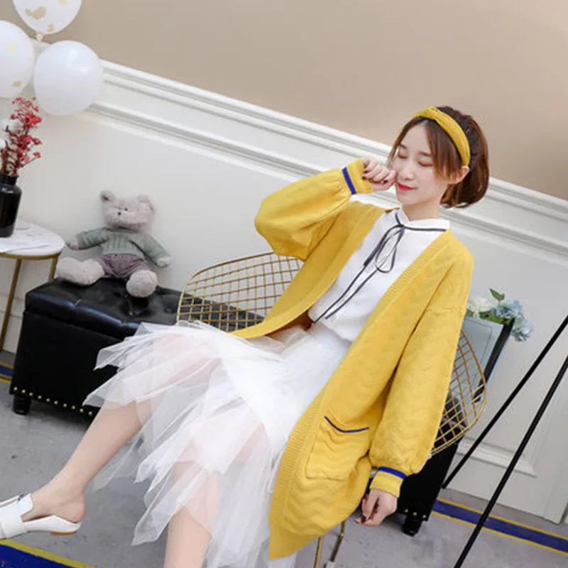 Новинка длинный свитер для женщин зимний джемпер женские свитера 2018 Кардиган