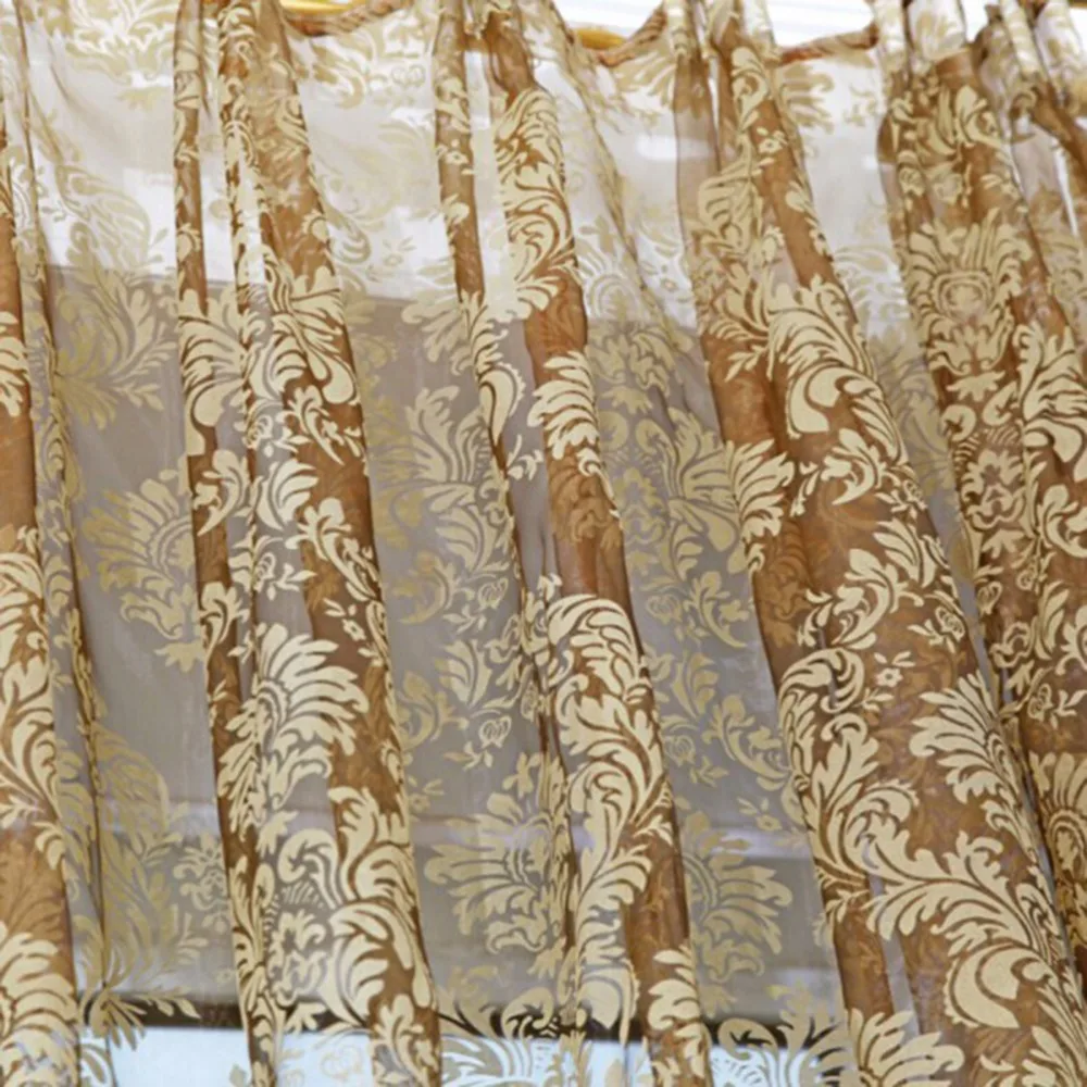 Высококачественные оконные экраны для гостиной Детская Цветочная Вуаль в стиле