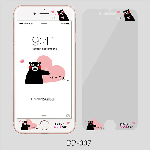 11 Renda Милая Мелодия одна деталь Sakura momoko Doraemon для iPhone 6 6 S 7 8 Plus Закаленное стекло протектор экрана закругленные края 2.5D - Цвет: 11