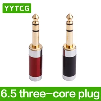 stereo jack 6 35mm 6 3mm male plug with gold plated head audio microphone wire connector 6 35mm male plug