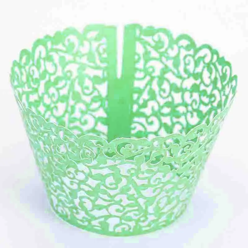 

Bakeware Tools Cake Cup Popular Baking Cup High Quality Hollow Hot Sale Lace 10PCS/Lot Laser Cupcake Wrapper Baking Tools DIY