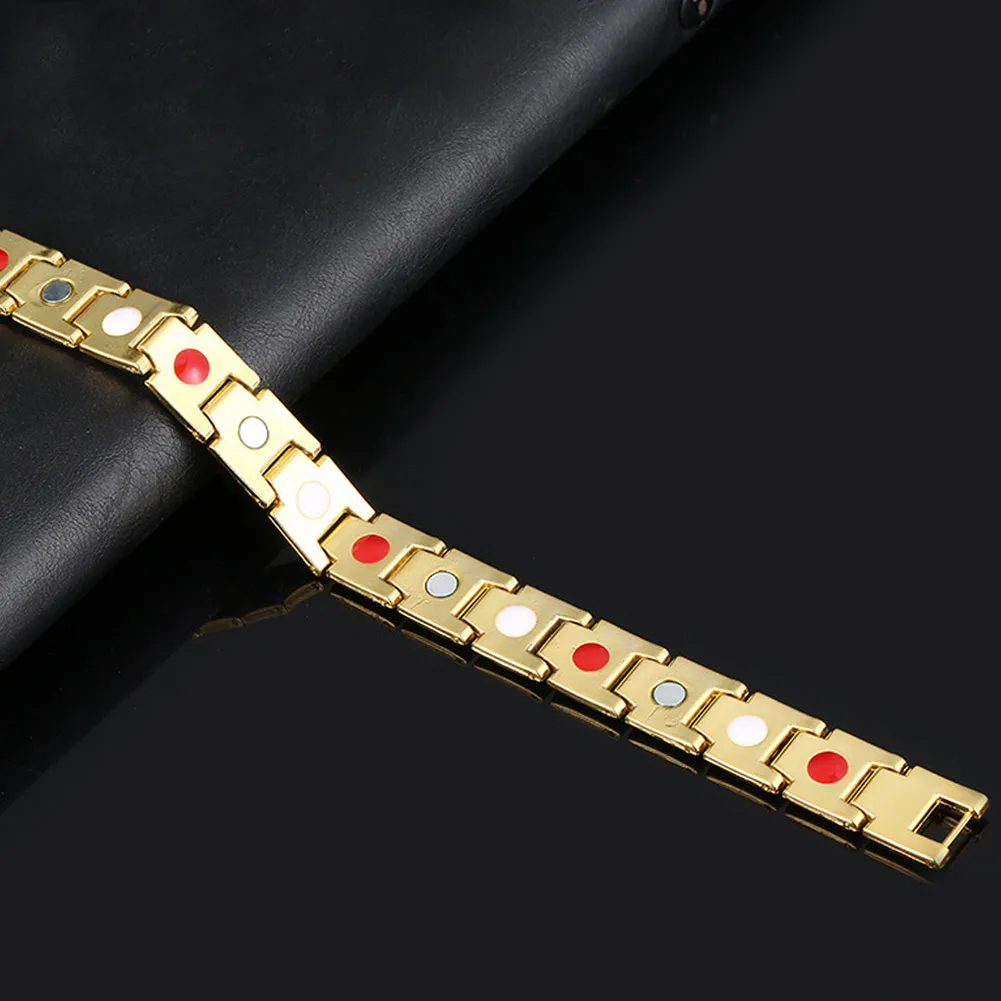 Магнитный терапевтический браслет из нержавеющей стали обезболивающий