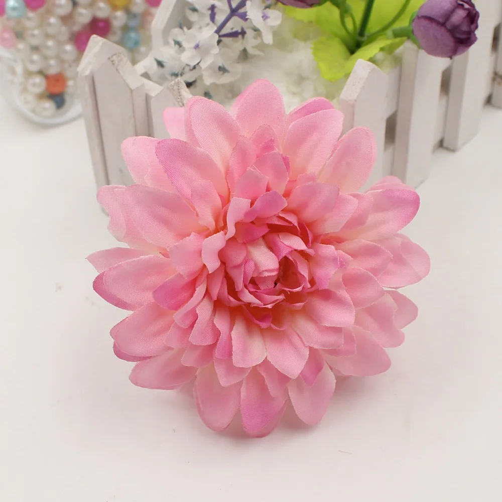 Pink and purple 5 шт. Высокое качество шелк искусственный цветок Dahua корсаж Цветочная головка свадебное украшение автомобиля DIY Украшение дома Товары для цветов - Цвет: Pink and purple