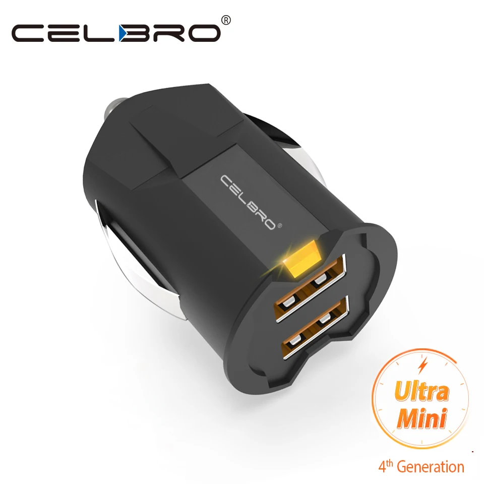 Автомобильное зарядное устройство Celbro с 2 USB портами в разъём прикуривателя 5 В/2 1А