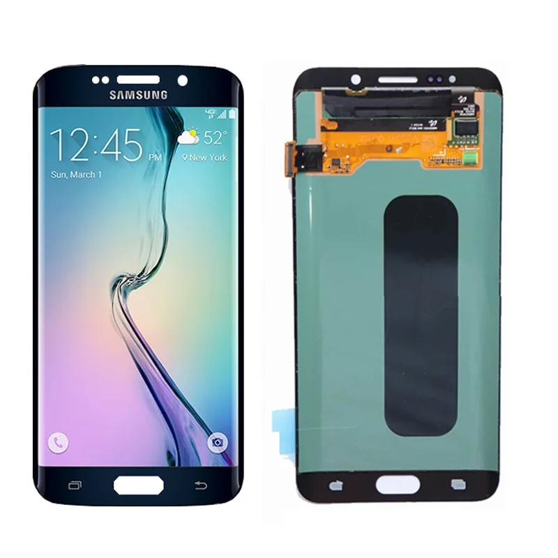 Супер AMOLED дисплей для samsung Galaxy S6 Edge G925 G925F для S6 Edge Plus G928 G928F ЖК сенсорный экран дигитайзер Замена - Цвет: S6 Edge Plus Blue