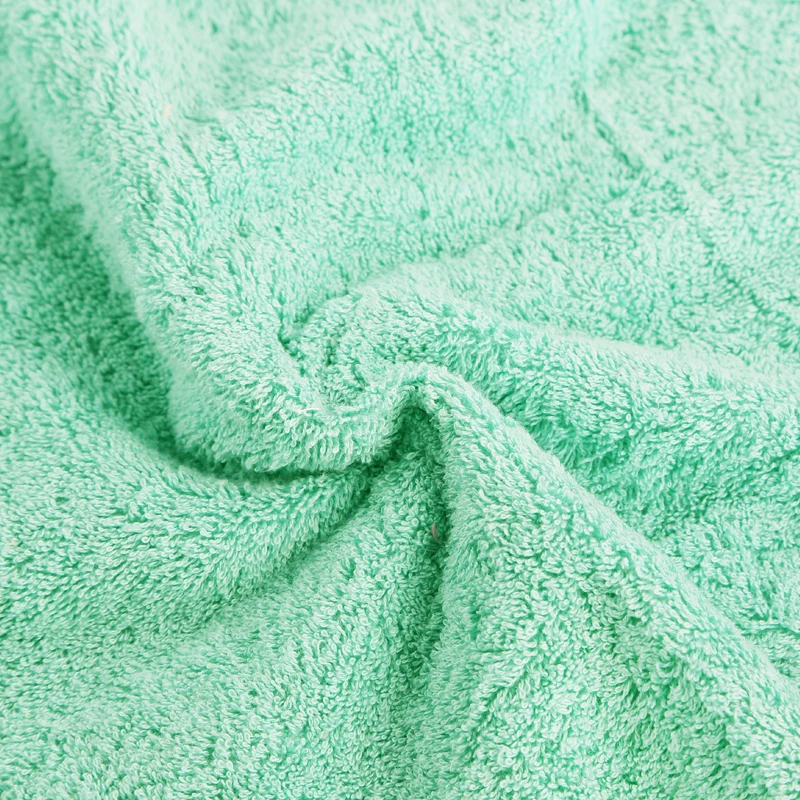 Зеленый цвет полотенце комплект 3 шт./лот лицо волосы ванна полотенец 100% хлопок