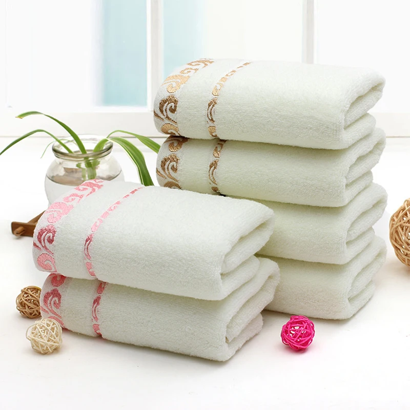 34x75 см Чистый хлопок полотенца для лица и рук абсорбирующее банное полотенце