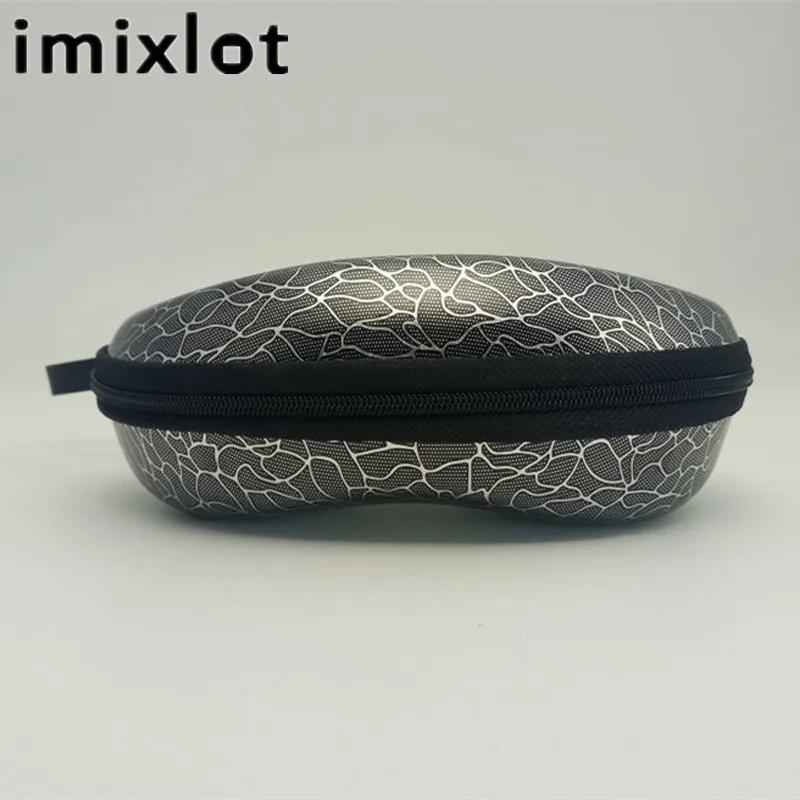 IMIXLOT портативный чехол для солнцезащитных очков для женщин коробка для очков с молнией Чехол для очков s оболочка протектор Кожаный Чехол для очков жесткий - Цвет: C