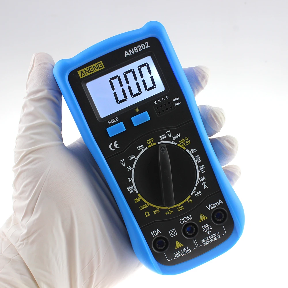 ANENG AN8202 Цифровой мультиметр ЖК дисплей DC AC Напряжение диода Freguency Multitester|multimeter dc
