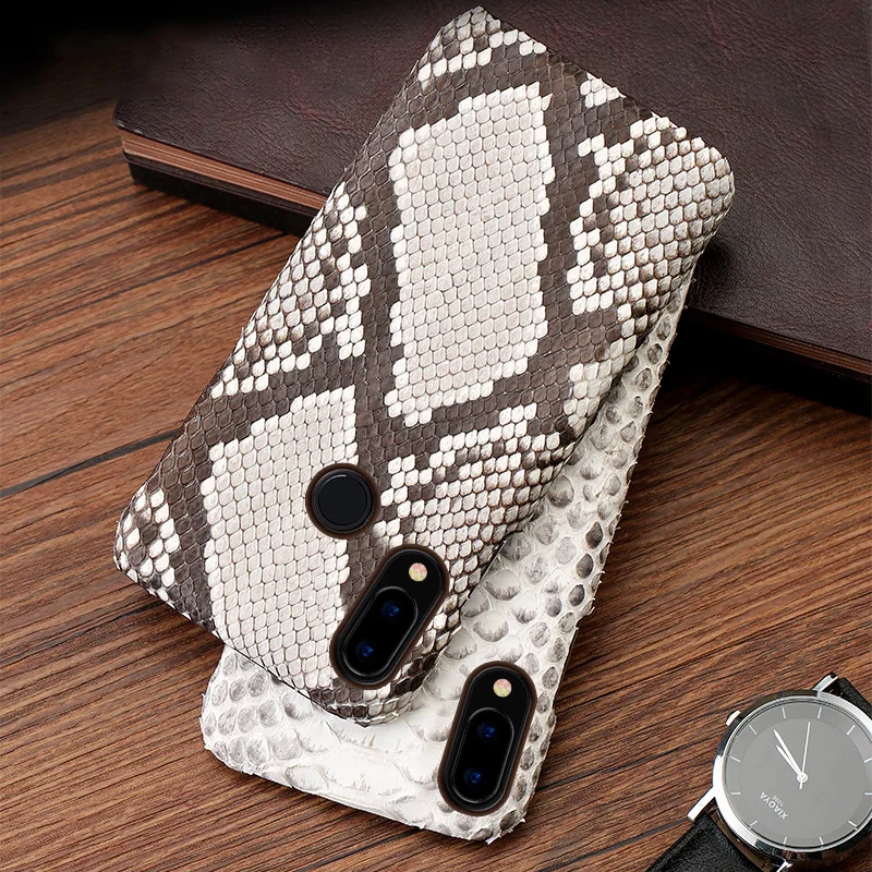 

Phone Case For Xiaomi Mi 8 9se 9T A1 A2 A3 lite Max 2 3 Mix 2s Poco F1 Natural Python skin For Redmi Note 4 4X 4A 5 6a 7a Pro