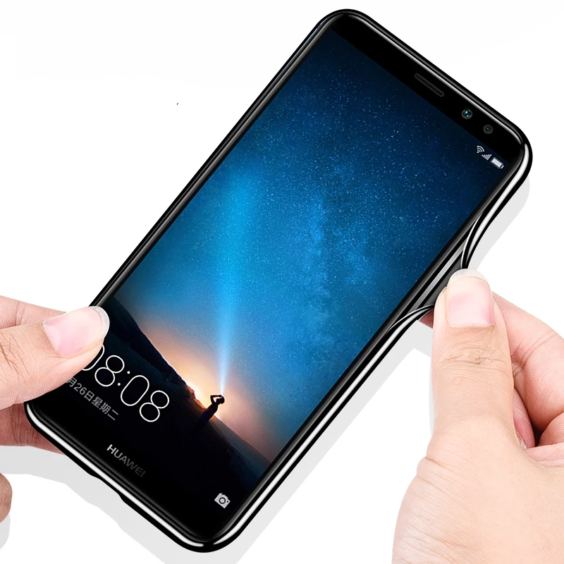 Чехол для телефона Huawei Mate 10 Lite P20 с синим светом защитный чехол цветком из