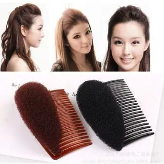 

Black/Brown Auto-stick Princess Head Fluffy Hair Forks Heighten Device Sticker Combs Hair Care & Styling Tools HA044