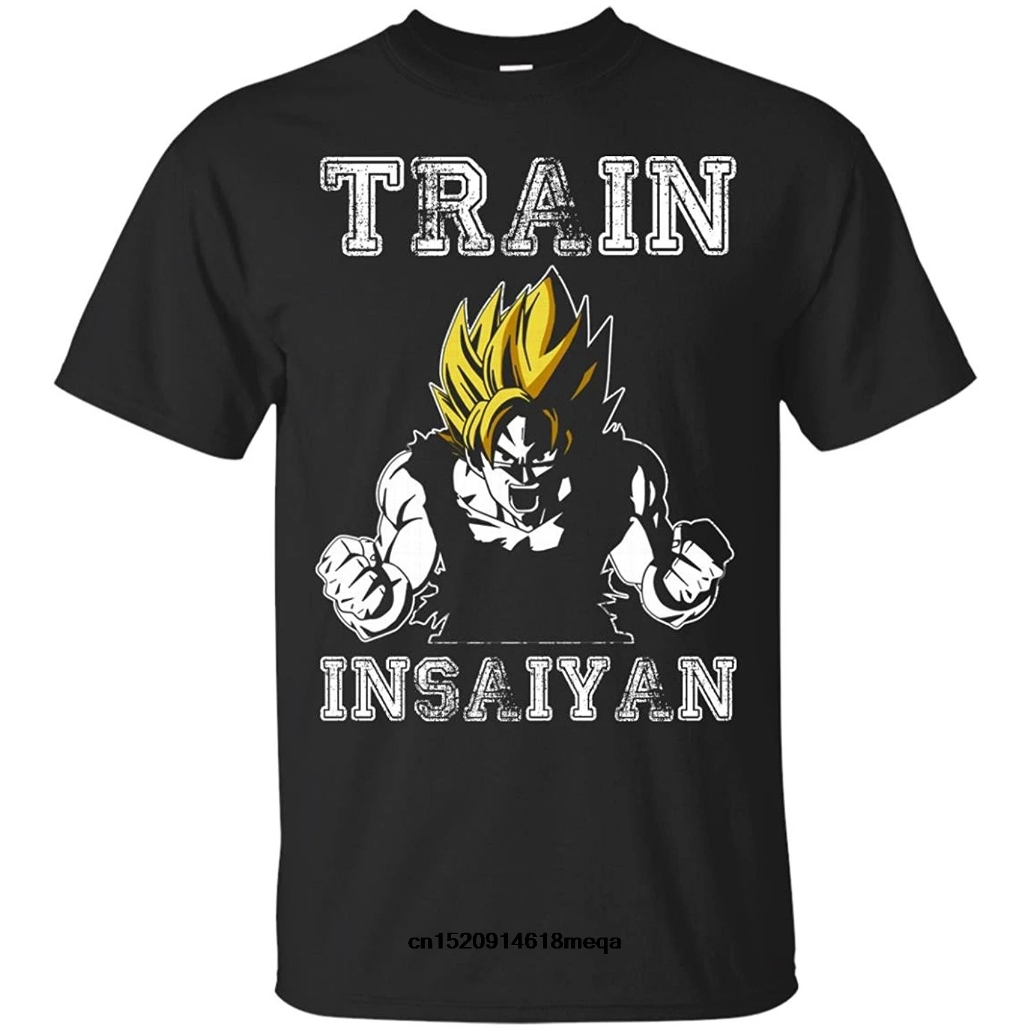 2019 Забавные футболки Train insaiyan Бодибилдинг Сон Гоку Супер Саян Мужская модная