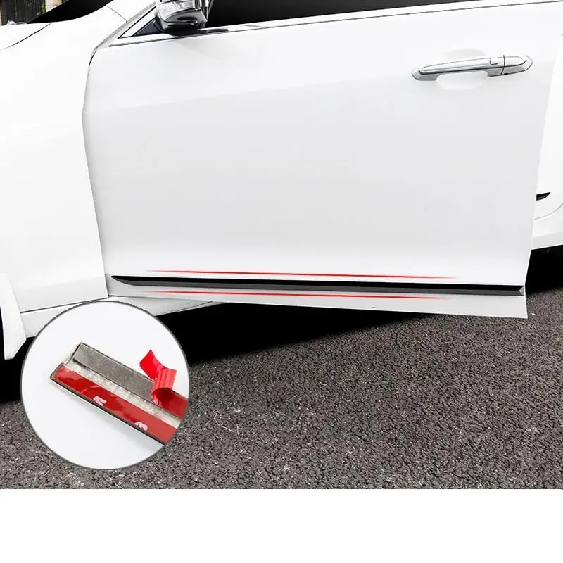 Хром Automovil Авто тело педаль ручка двери внешняя наклейка полосы аксессуары