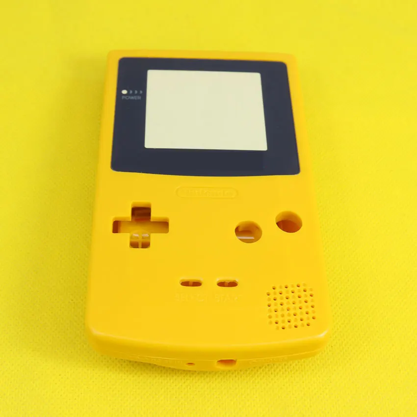 Полный Корпус Запасные части Крышка для Nintendo GBC Чехол пакет на запчасти для Gameboy оболочки с винтовые кнопки, 4 цвета - Цвет: D