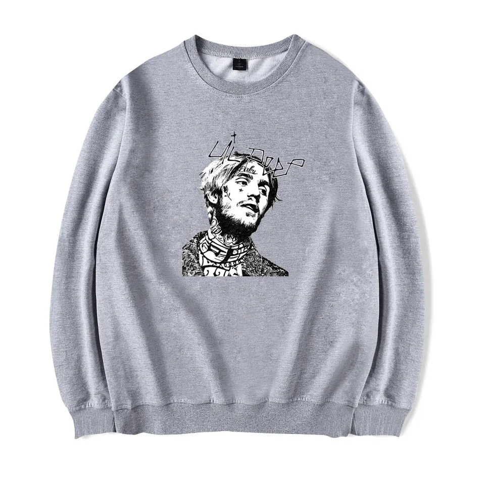 WEJNXIN Lil Peep Love толстовки для мужчин пуловер Повседневная Толстовка Homme Harajuku модные толстовки мужской спортивный костюм с длинными рукавами - Цвет: Gray