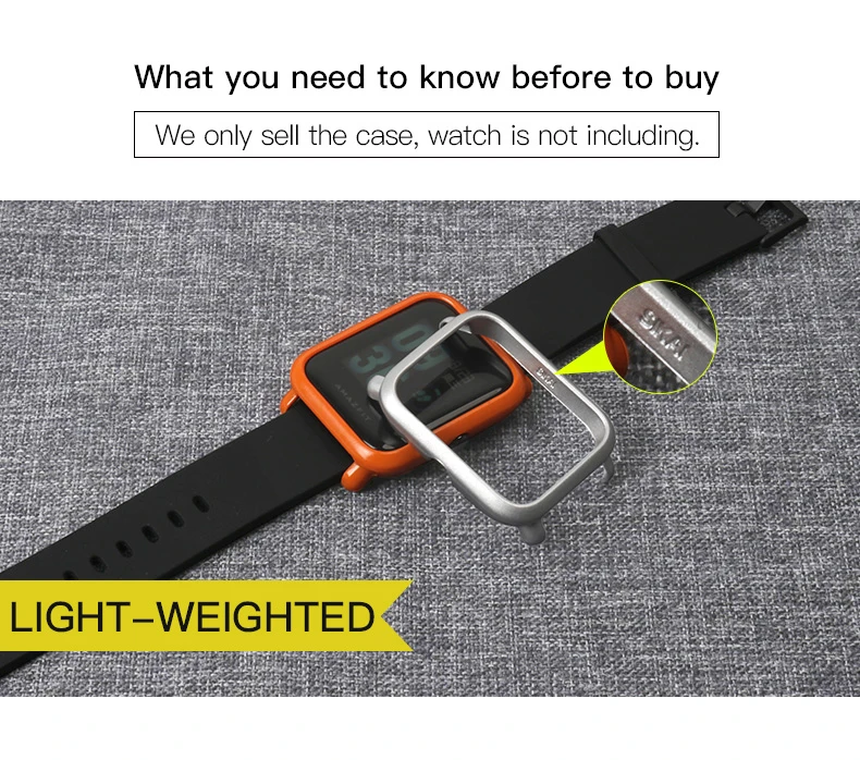 Amazfit Bip чехол PC Защитная крышка для Xiaomi Huami бампер Оболочка Легкий Смарт-часы аксессуары Молодежные красочные
