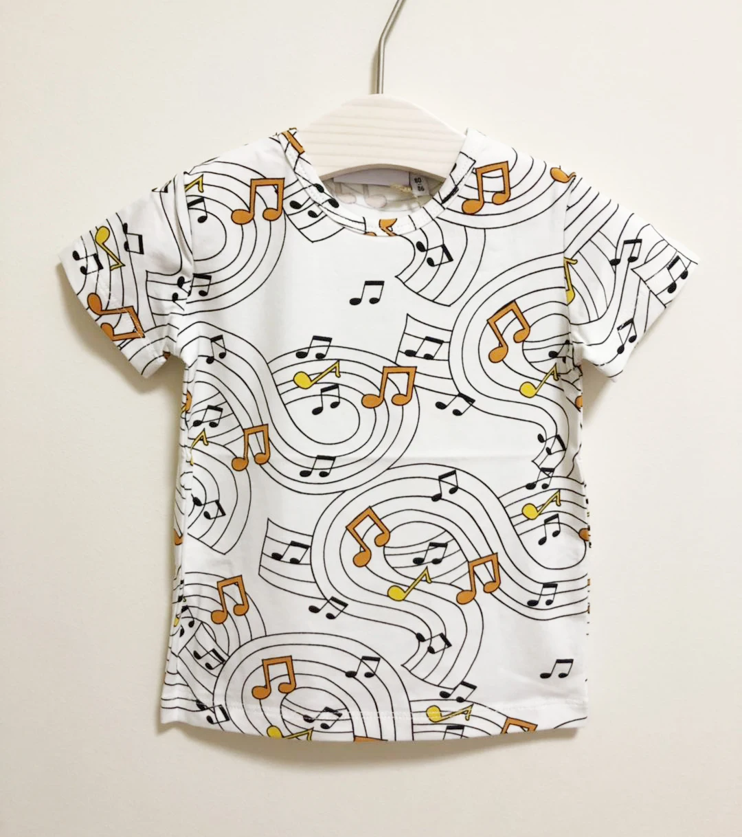 Детская футболка с принтом Музыка для мальчиков и девочек топы цветочным