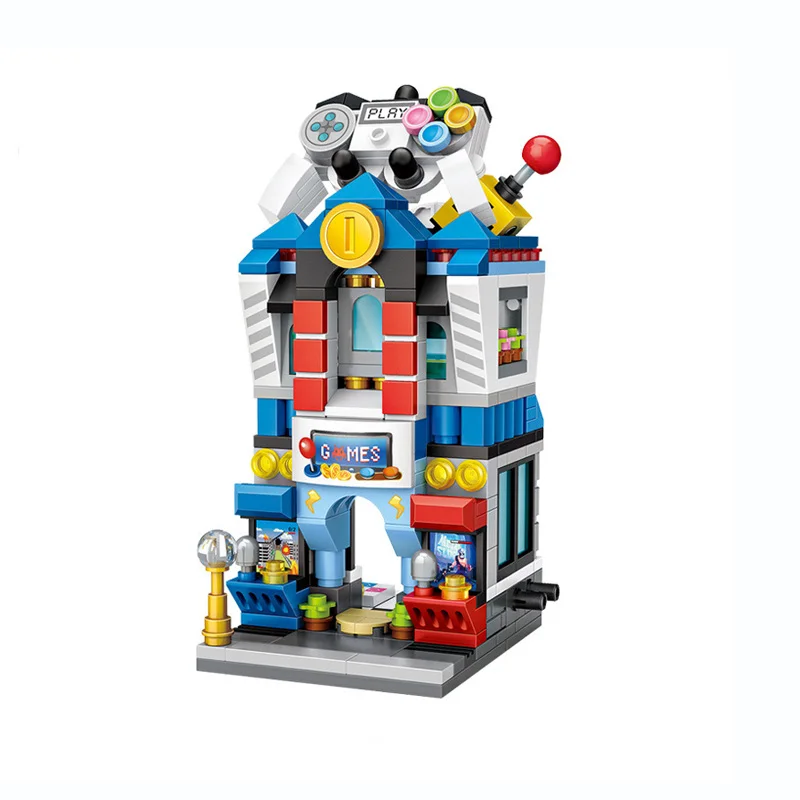 Уличный игровой центр архитектурный конструктор блоки Детские Экшн фигурки