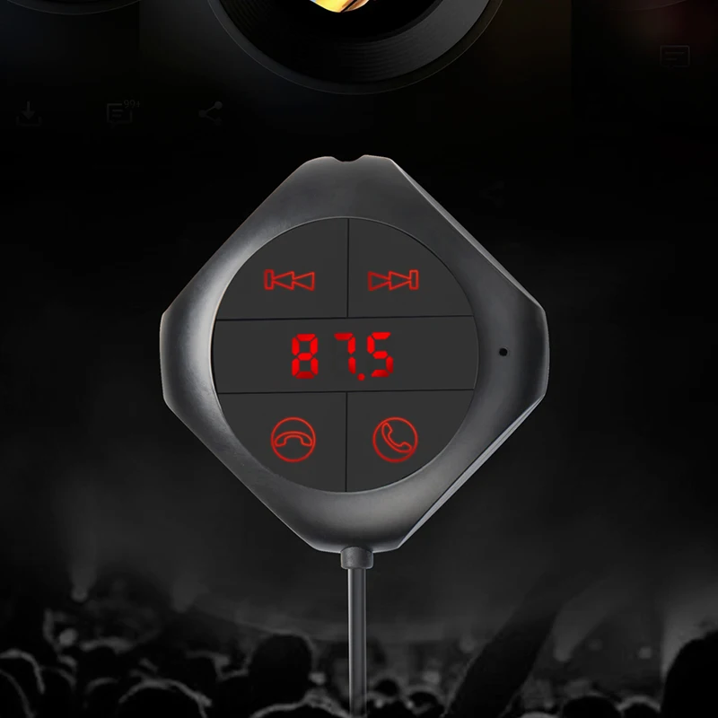 Беспроводной Bluetooth FM-модулятор автомобильный комплект громкой связи 6 в 1 AUX