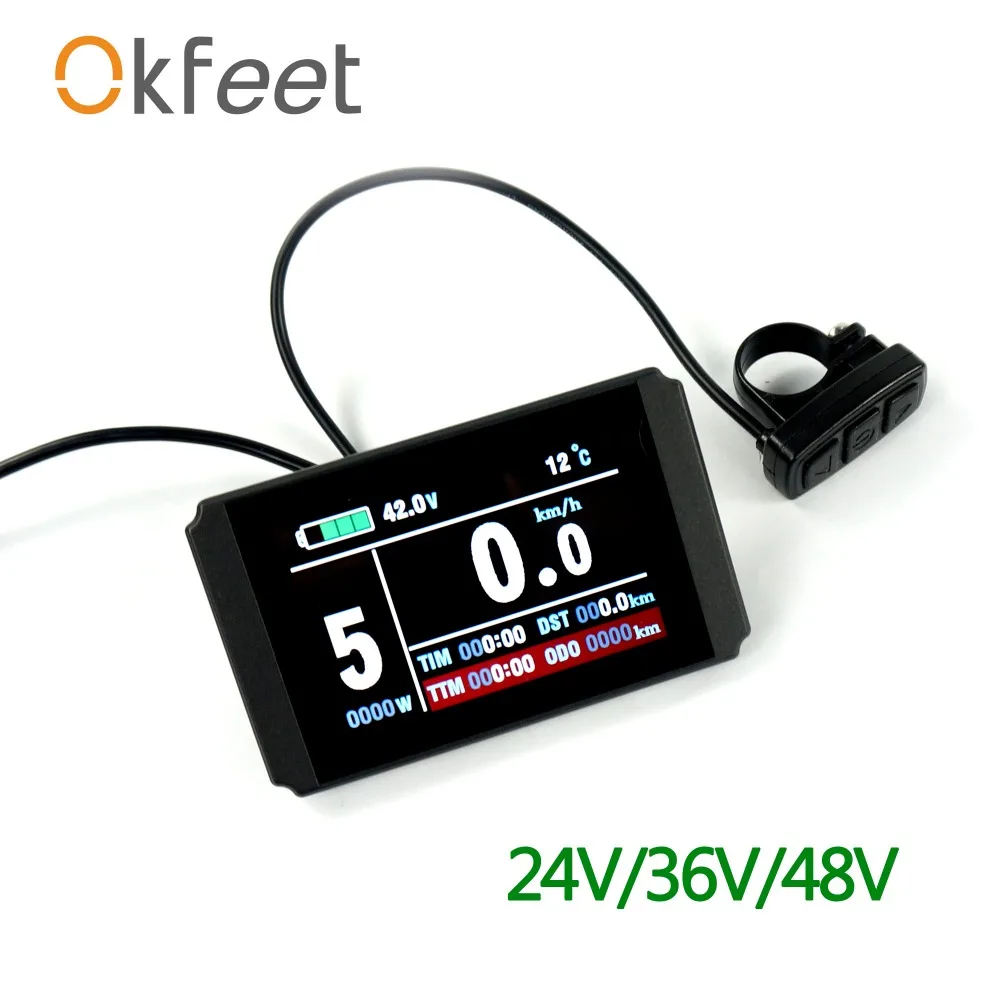 Okfeet 2018 Новое поступление аксессуары для электровелосипедов KT lcd8h дисплей