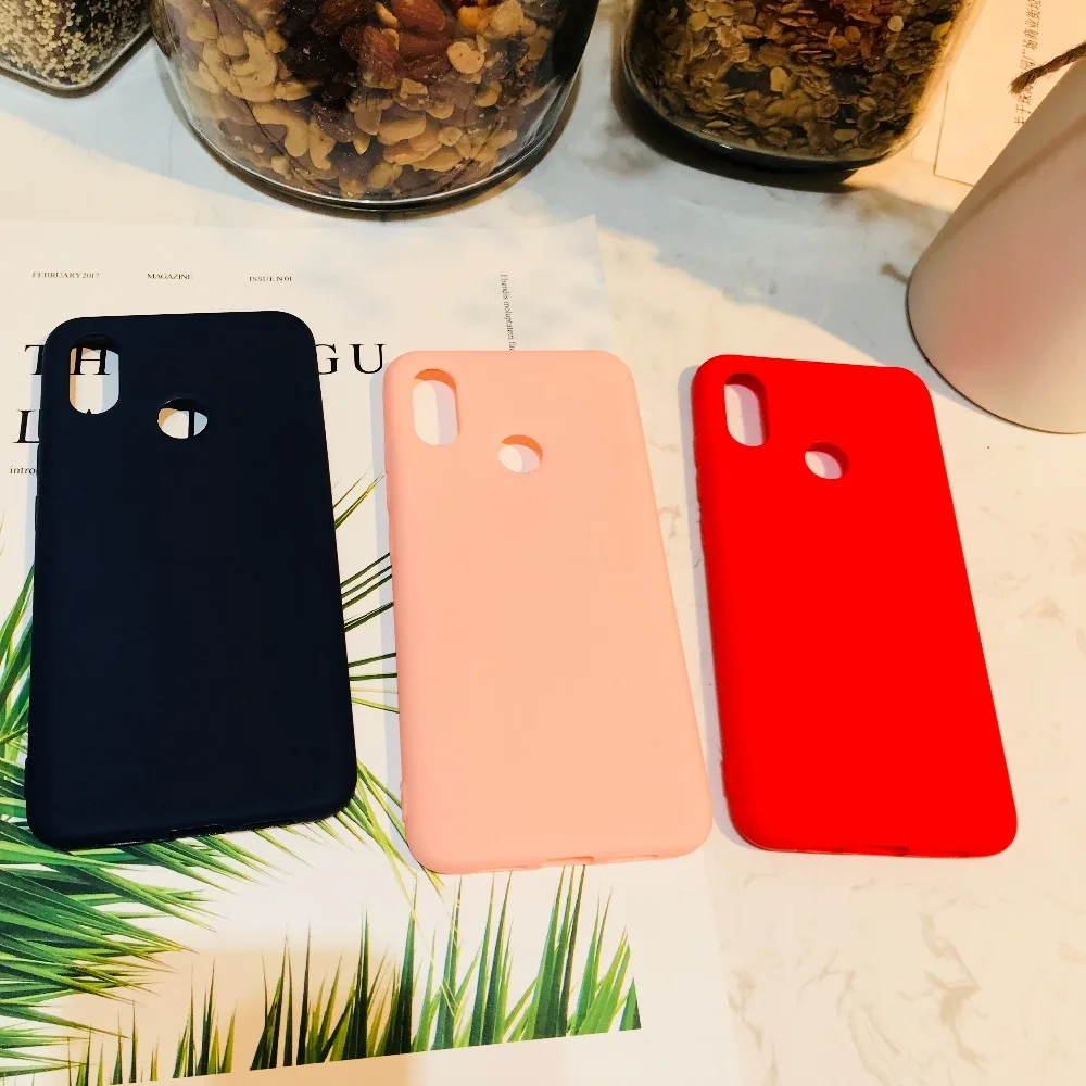 Простой сплошной цвет силиконовый чехол из ТПУ Для xiaomi poco F1 8 8SE 8PRO lite для телефона