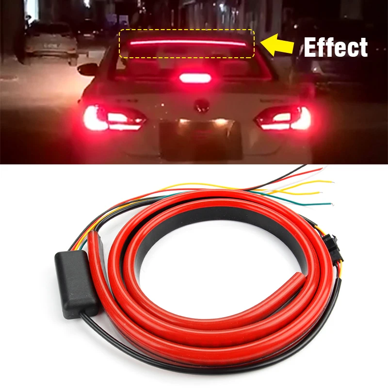 OKEEN 12V гибкие автомобильные дополнительный стоп сигнал светодиодный светильник s