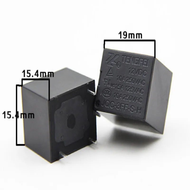 mini relay 12v 4 feet normally open 10a T73 electromagnetic JQC-3F Silver contact 5pcs/lot free shipping | Обустройство дома