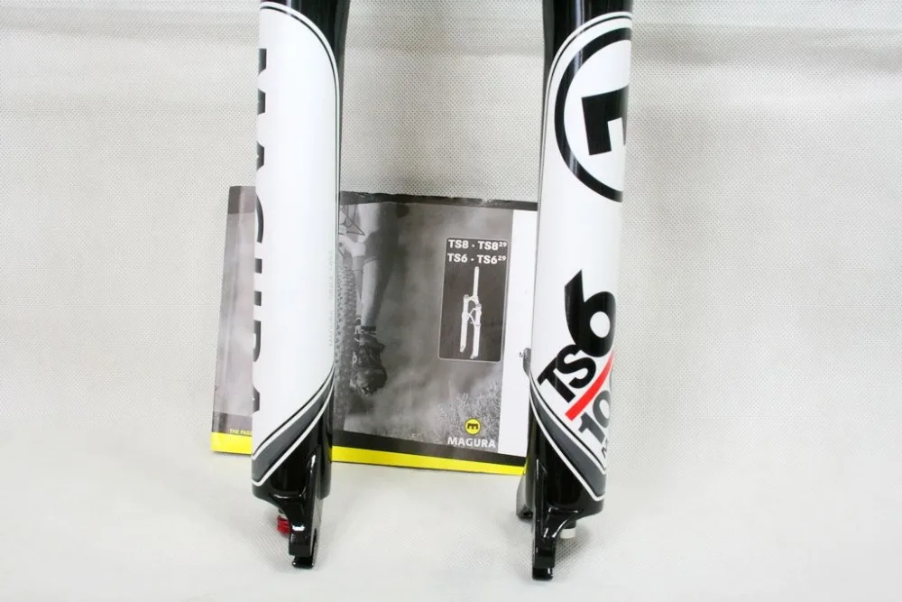 Magura MTB TS6 X100 пневматическая вилка ручная динамическая Блокировка 1-1/" подвесная вилка белый/черный