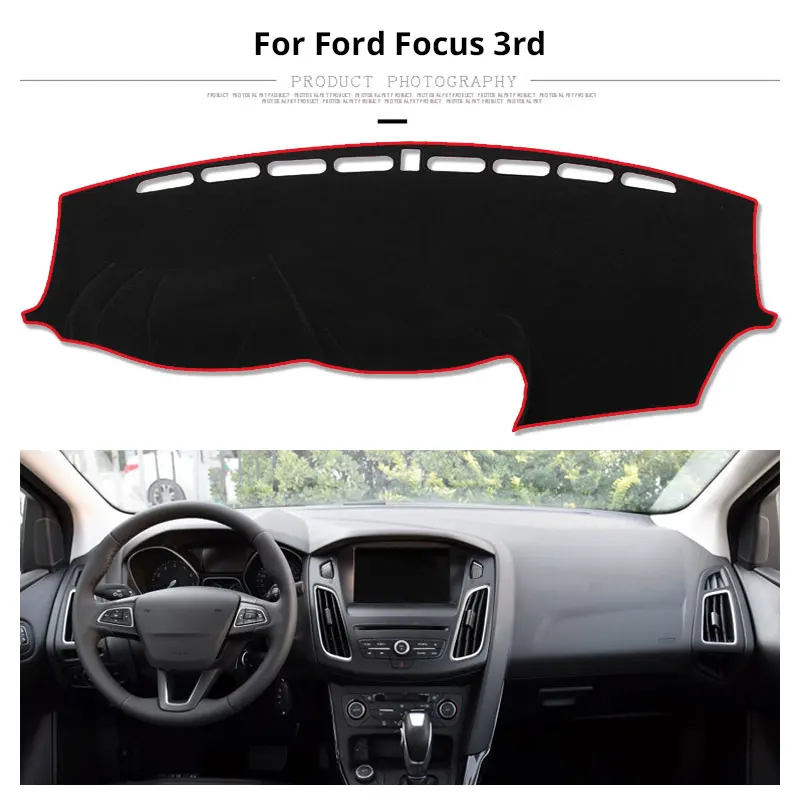 Защитный коврик для приборной панели автомобиля аксессуары LHD Ford Focus 2 3 2017 2016 2015 2014