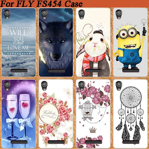 Чехол для FLY Nimbus 8 FS454 с милыми рисунками защитный чехол Модный 10 новейших моделей